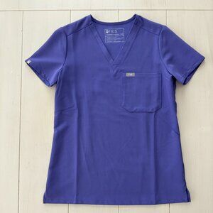 Figs - Amethyst Catarina - One-Pocket Scrub Top - XXS